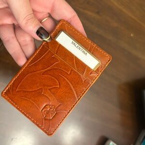 Valentina Tan Leather Money Clip